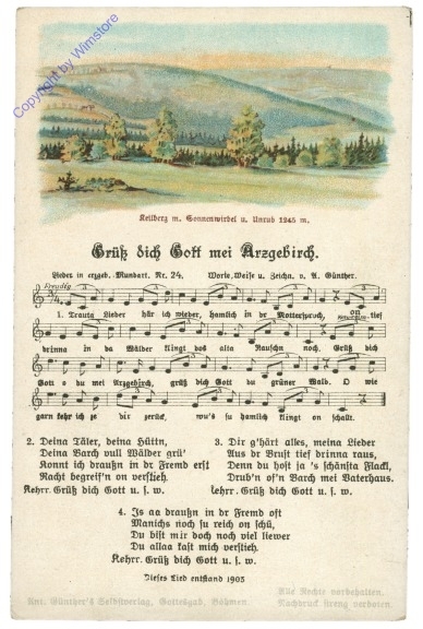 ak202261 Erzgebirge, Grüß dich Gott