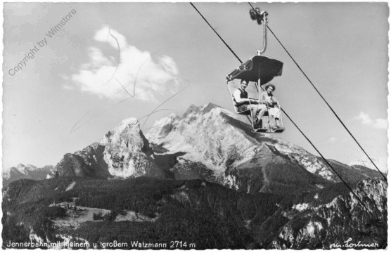 Jennerbahn, mit kleinem und großem Watzmann