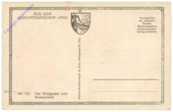 ak202288a Königsee, vom Malerwinkel