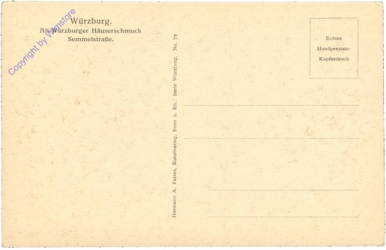 Würzburg, Alt-Würzburger Häuserschmuck, Semmelstraße