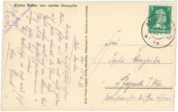 ak202358a Metten, Kloster vom rechten Donauufer