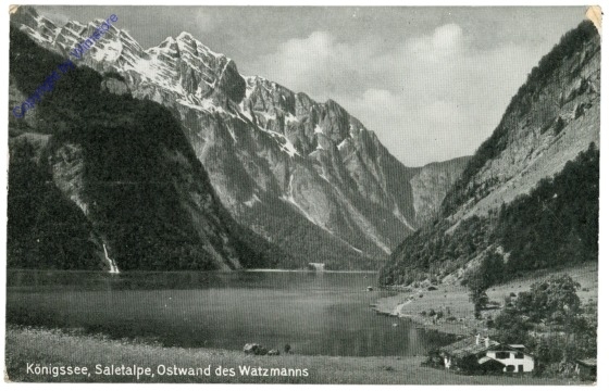 Königsee, Saletalpe, Ostwand des Watzmanns