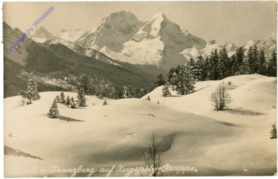 Kranzberg, Blick auf Zugspitz-Gruppe
