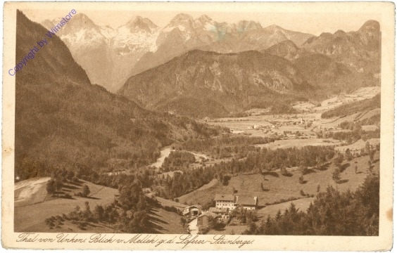 Thal von Unken, Blick v. Mellek g.d. Loferer-Steinberge