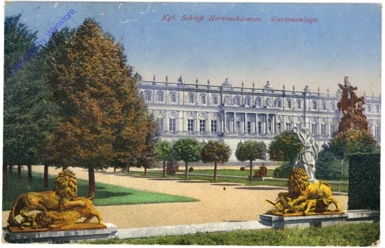 Herrenchiemsee, Kgl. Schloss, Gartenanlage
