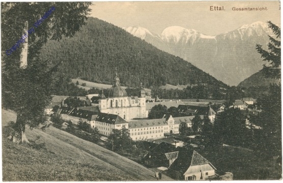 ak202443 Ettal, Gesamtansicht