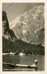 ak202456 Königsee, mit St. Bartholomä und Watzmann