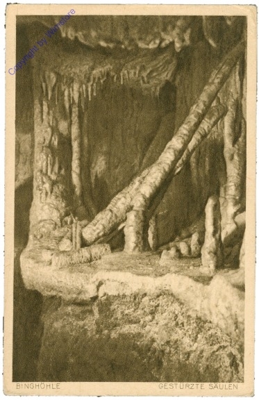 Streitberg, Binghöhle, Gestürzte Säulen