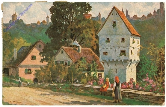 Rothenburg, mit dem Töpplerschlößchen