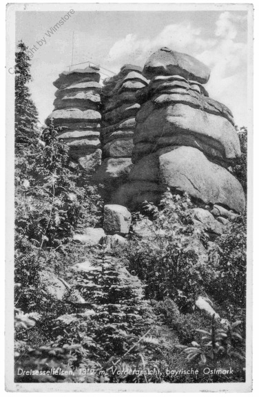 ak202619 Dreisesselfelsen, Vorderansicht