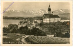 Andechs, Kloster mit Gebirgspanorama