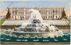 Herrenchiemsee, Kgl. Schloss, mit Latonabrunnen