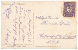Oberammergau, Straßenpartie am Gasthof zum Stein mit dem Laber