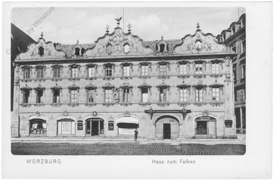 ak202672 Würzburg, Haus zum Falken
