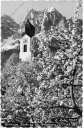 Grainau, Kirche gegen Gr. Waxenstein