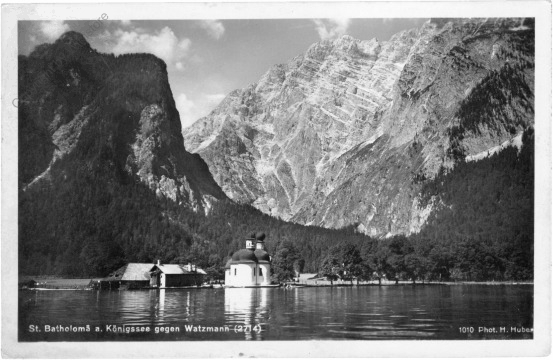St. Bartholomä, gegen Watzmann