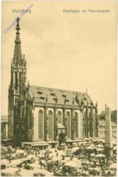 Würzburg, Marktplatz mit Marienkapelle