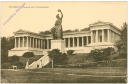 ak202755 München, Bavaria mit Ruhmeshalle
