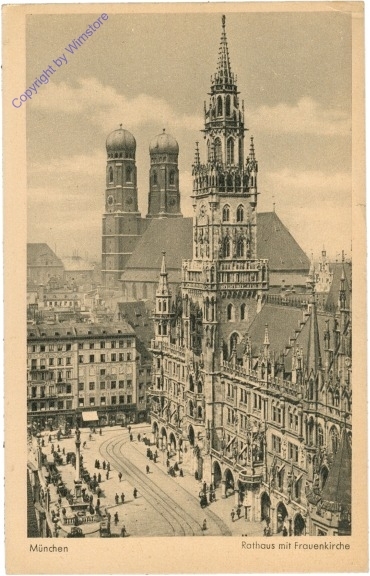 München, Rathaus mit Frauenkirche