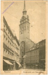 München, Rindermarkt und Peterskirche