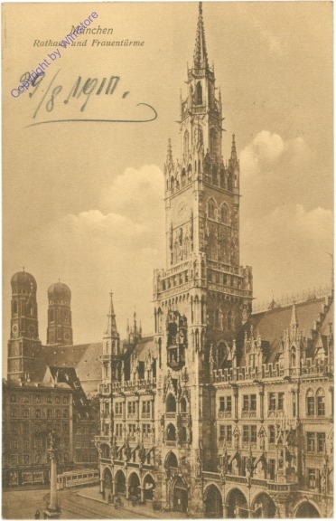 München, Rathaus und Frauenkirche