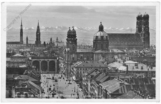 München, Blick auf Feldherrenhalle