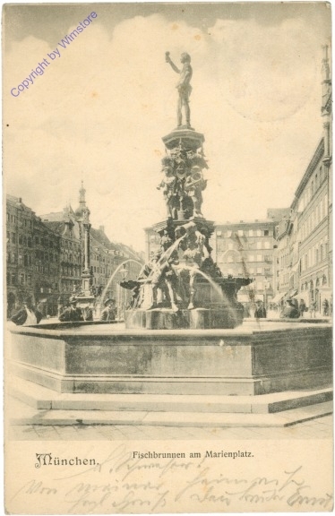 München, Fischbrunnen am Marienplatz