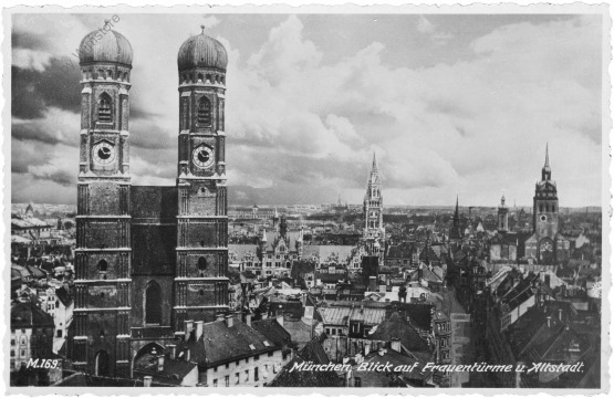 München, Blick auf Frauentürme u. Altstadt