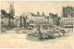 Nürnberg, Marktplatz mit neuem Kunstbrunnen