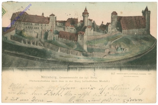 Nürnberg, Gesamtansicht der kgl. Burg