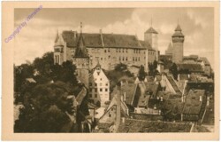 ak203005 Nürnberg, Burg von Süden