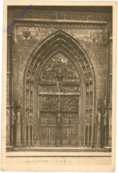 ak203016 Nürnberg, Lorenzkirche, Hauptportal
