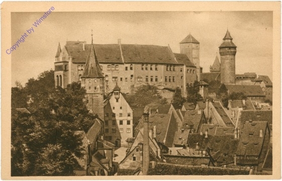 Nürnberg, Brunnenfigur von Peter Vischer, Tucherstrasse 20