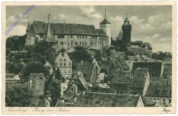 Nürnberg, Burg von Süden
