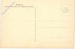 Nürnberg, Ansicht eines Hofes mit Treppenhaus-Galerie