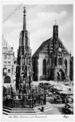 Nürnberg, Der schöne Brunnen und Frauenkirche