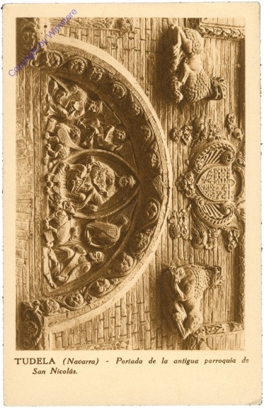 Tudela: Porlada de la antigua parroquia de San Nicolas