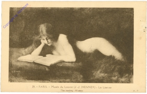 ak203138 Henner, J-J.: La Liseuse