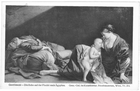 Gentileschi: Die Ruhe auf der Flucht nach Ägypten