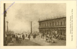 ak203208 Guardi: Piazetta in Venedig