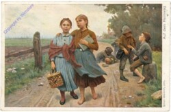 ak203221 Glücklich, Simon: Auf dem Heimweg