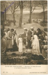 Chavannes, Puvis de: Rencontre de Saint-Germain et de Sainte-Genevieve enfant