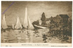 Monet: Les Regates a Argenteuil