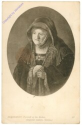Rembrandt, Portrait of his mother
