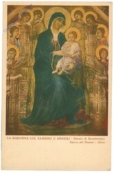 Buoninsegna, Duccio di: La Madonna col bambino e angioli