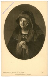 Rembrandt, Portrait of his mother