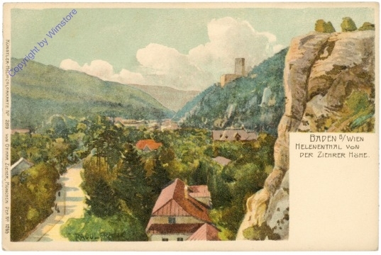 Baden, Helenenthal von der Zieher Höhe