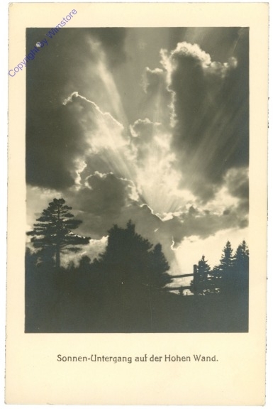 Hohe Wand, Sonnen-Untergang auf der Hohen Wand