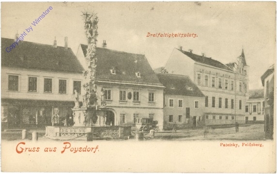 Poysdorf, Gruss aus, Dreifaltigkeitsplatz