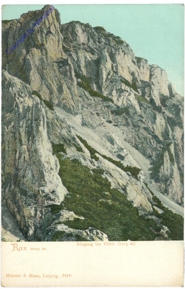 Rax, Eingang ins Thörl